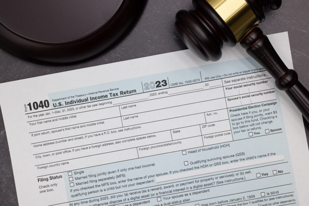 Photo of 1040 Income Tax Return
